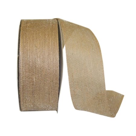 RELIANT RIBBON 2 in. 25 Yards Natural Way Ribbon, Natural 25007-750-16J